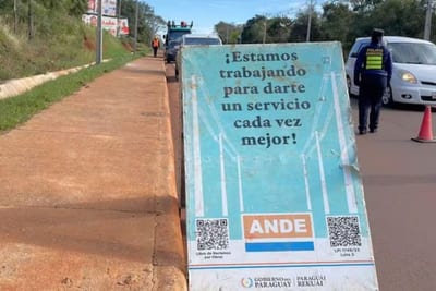 Cortes programados de la ANDE este sábado 24 de octubre: zonas y horarios