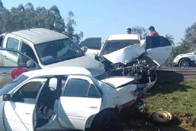 Triple choque deja un muerto en Guairá