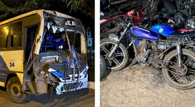 Motociclista muere tras ser embestido por un ómnibus en Limpio