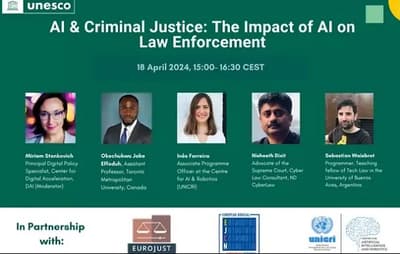 Unesco analiza el impacto de la Inteligencia Artificial en la Justicia Penal