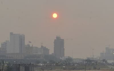 Reportan aire contaminado por incendios forestales