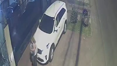 Hombre detenido por intentar atropellar a su esposa en Asunción