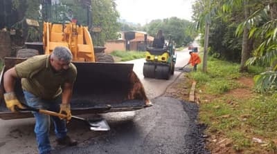 MOPC acelera bacheo y limpieza en rutas hacia Caacupé