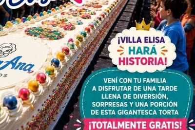 Villa Elisa hará la torta más grande del país