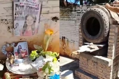 Vecinos levantan un nicho para recordar a Deisy Paola