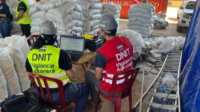 Incautan cocaína en cargamento de granos en Villeta