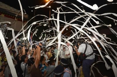 Exigen salida del fiscal General del Estado en manifestación