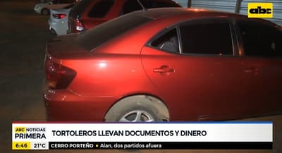 Tortoleros se alzan con G. 10 millones de un rodado