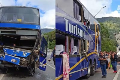 Bus con estudiantes paraguayos chocó en Brasil