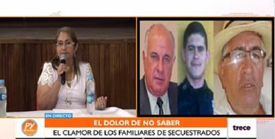 Familiares de secuestrados claman: “Que vuelvan los tres”