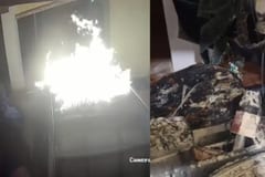 Incendian vehículo de periodista de C9N en Yasy Kañy