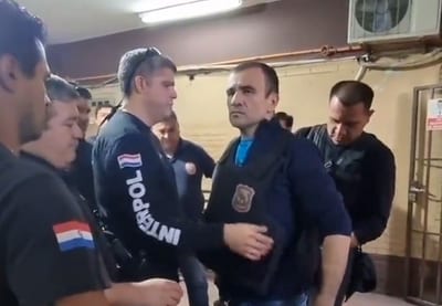 Tío Rico ingresa a sede de la Senad 
