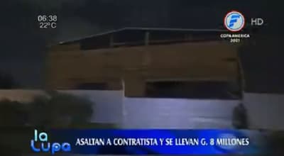 Se llevan G. 8 millones de contratista e incineran vehículo tras fuga