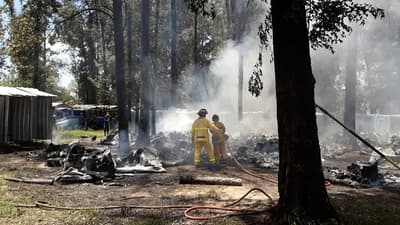 Controlan incendio en predio del Comando del Ejército
