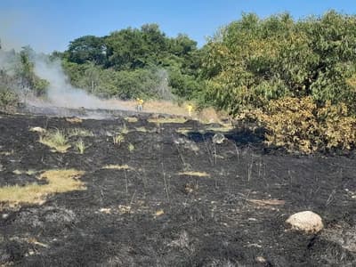 Quiindy: Bomberos luchan contra voraces incendios