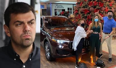 Volverán a sortear el Maserati “ganado” por esposa de Trovato