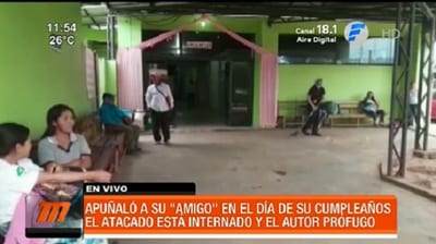 Hombre es apuñalado en su cumpleaños por un amigo