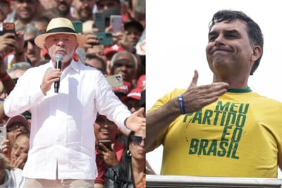 Lula da Silva y Flávio Bolsonaro inician la campaña electoral en Brasil
