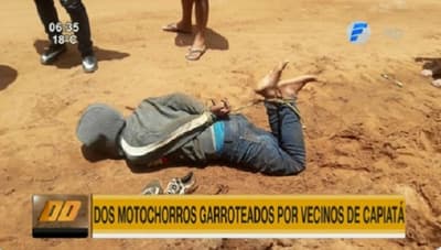 Vecinos de Capiatá reducen y golpean a “motoasaltantes”