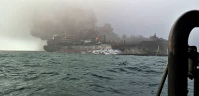 Desastre en el Mar del Norte: petrolero y carguero chocan en aguas británicas