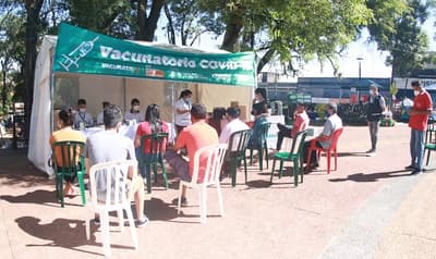 Más de 4.000 personas fueron vacunadas contra el Covid- 19 en Caacupé, reportan