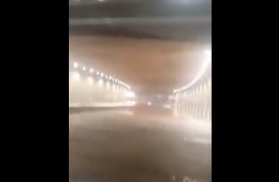 Se vivieron dramáticos momentos durante inundación del superviaducto