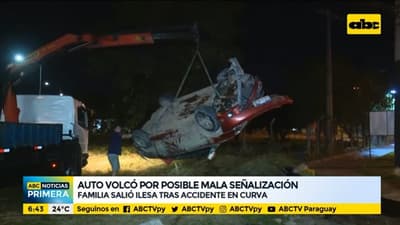 Conductor vuelca en “rulo” de la autopista Ñu Guasu