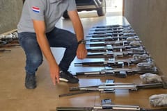 Fusiles incautados en Pedro Juan Caballero: caso pasa a Asunción