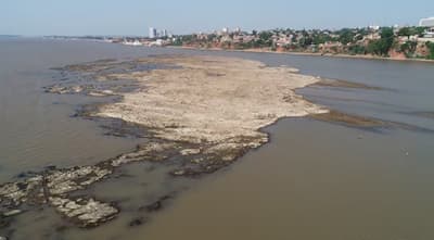 Río Paraguay vuelve a bajar y registra mínimo histórico, pese a lluvias