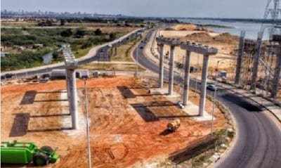 Avanza la construcción del Puente Héroes del Chaco