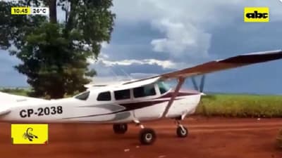 Incautan “narcoavioneta” y estiman pérdida de más de USD 1 millón