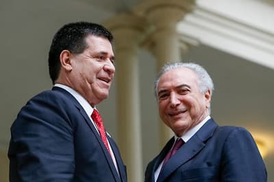 Cartes y Temer buscan combatir el narcotráfico y crimen de frontera