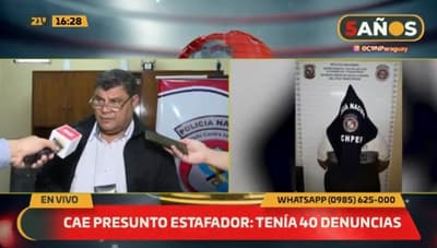 Detienen a hombre con al menos 40 denuncias por estafa