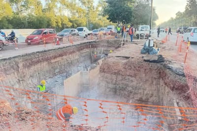 Avenida Don Atiliano Cáceres reabre al tránsito en Luque