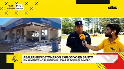Asaltantes no se llevaron todo el dinero de banco atacado, según comisario