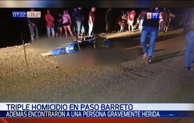 Reportan triple homicidio en Paso Barreto