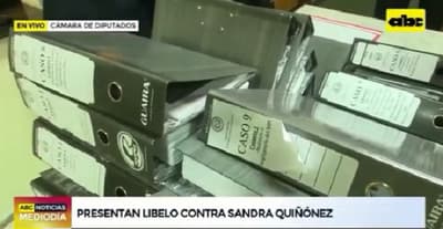 Presentan libelo acusatorio contra Sandra Quiñónez