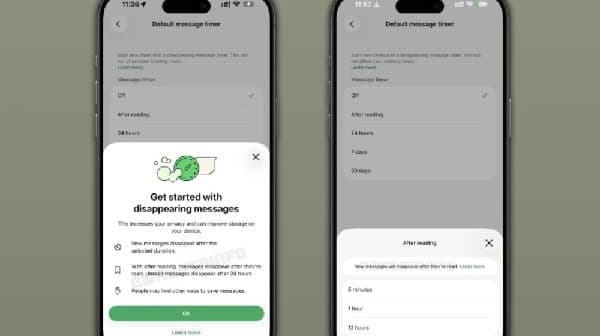 WhatsApp prueba borrado automático de mensajes